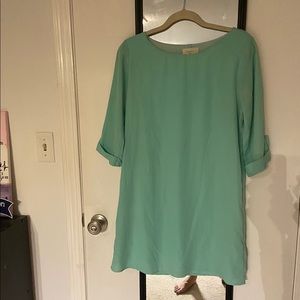 Teal 3/4 sleeve dress